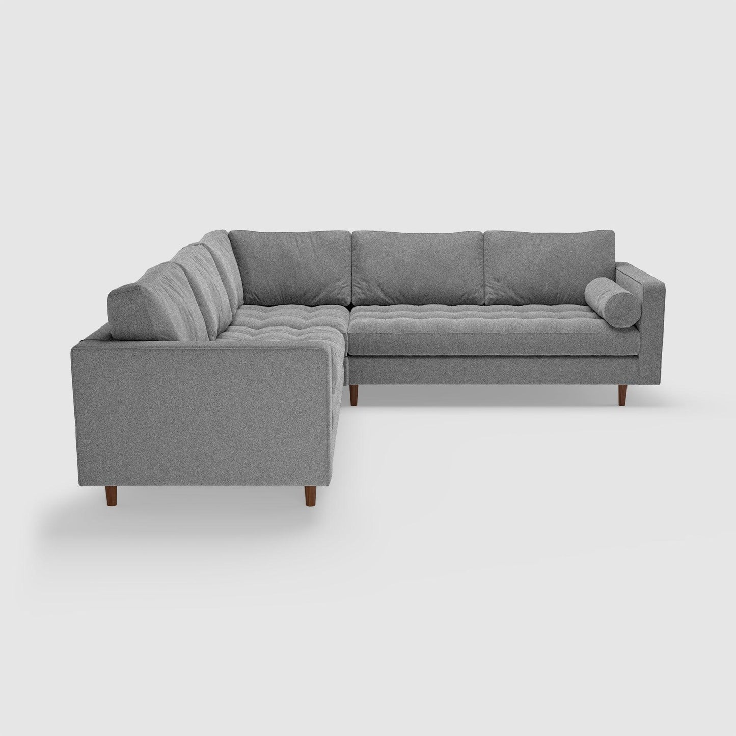 Dalton Full Corner Sofa Grey Wool - Flown the Coop