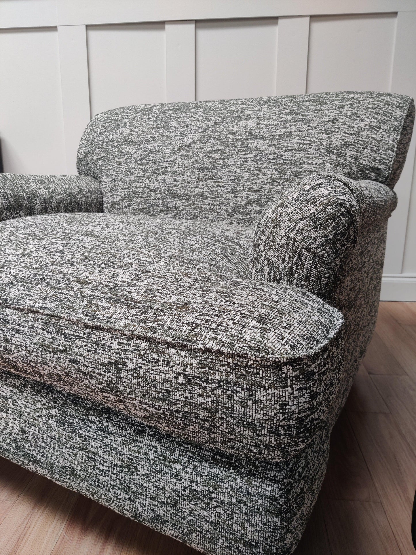 Wilbur Love Seat in Jungle Jam Basket Weave - Flown the Coop